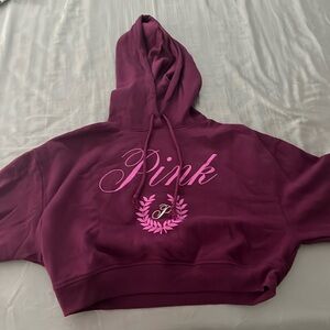 Small Tyrian purple cropped hoodie from Pink/ victoria secret